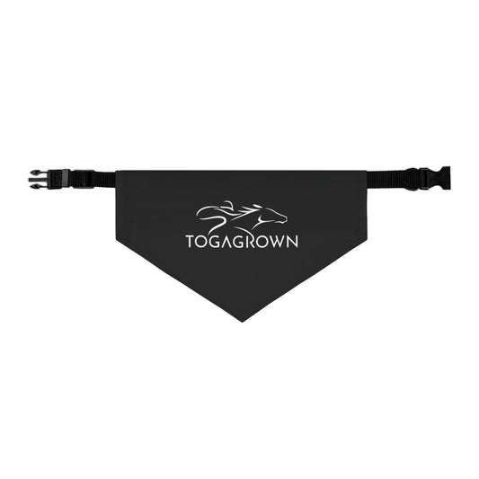 Togagrown Logo Pet Bandana Collar – Black Dog Bandana Accessory